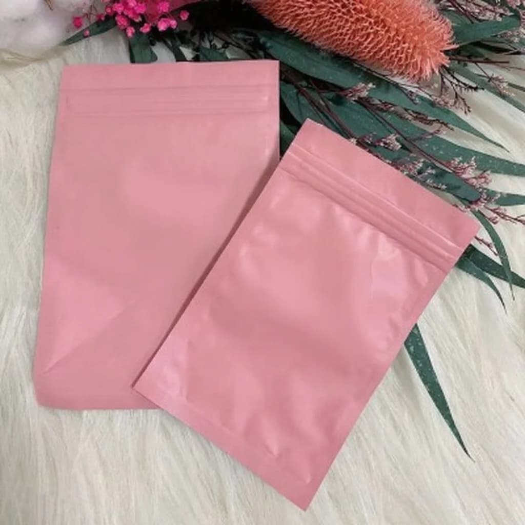 Sachets ziplock en plastique givré pour outils à ongles et faux ongles