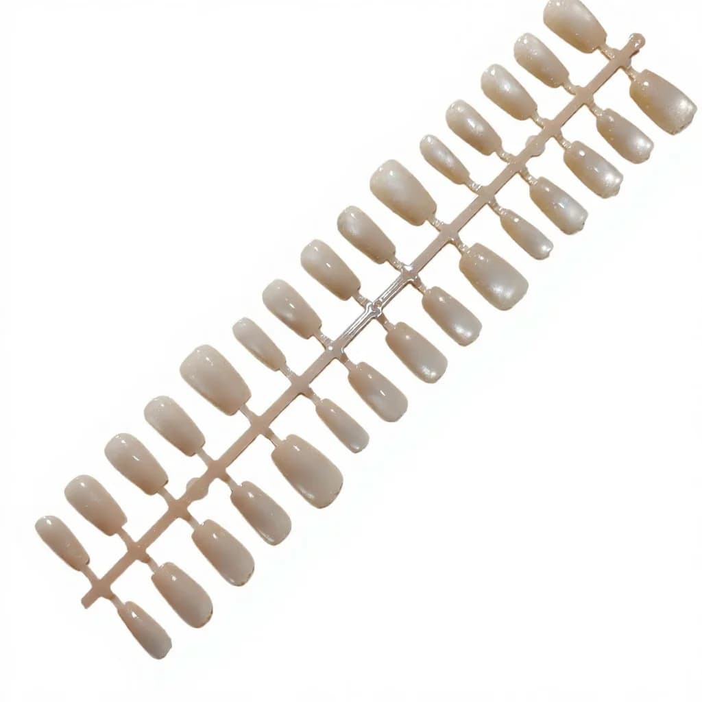Faux Ongles Œil de Chat Paysage Chinois Design Perles de Verre