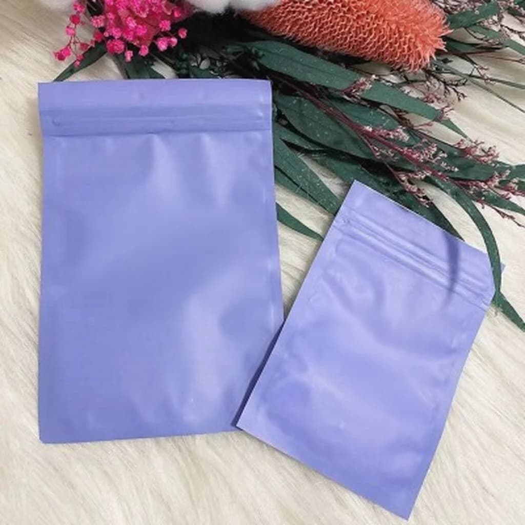 Sachets ziplock en plastique givré pour outils à ongles et faux ongles