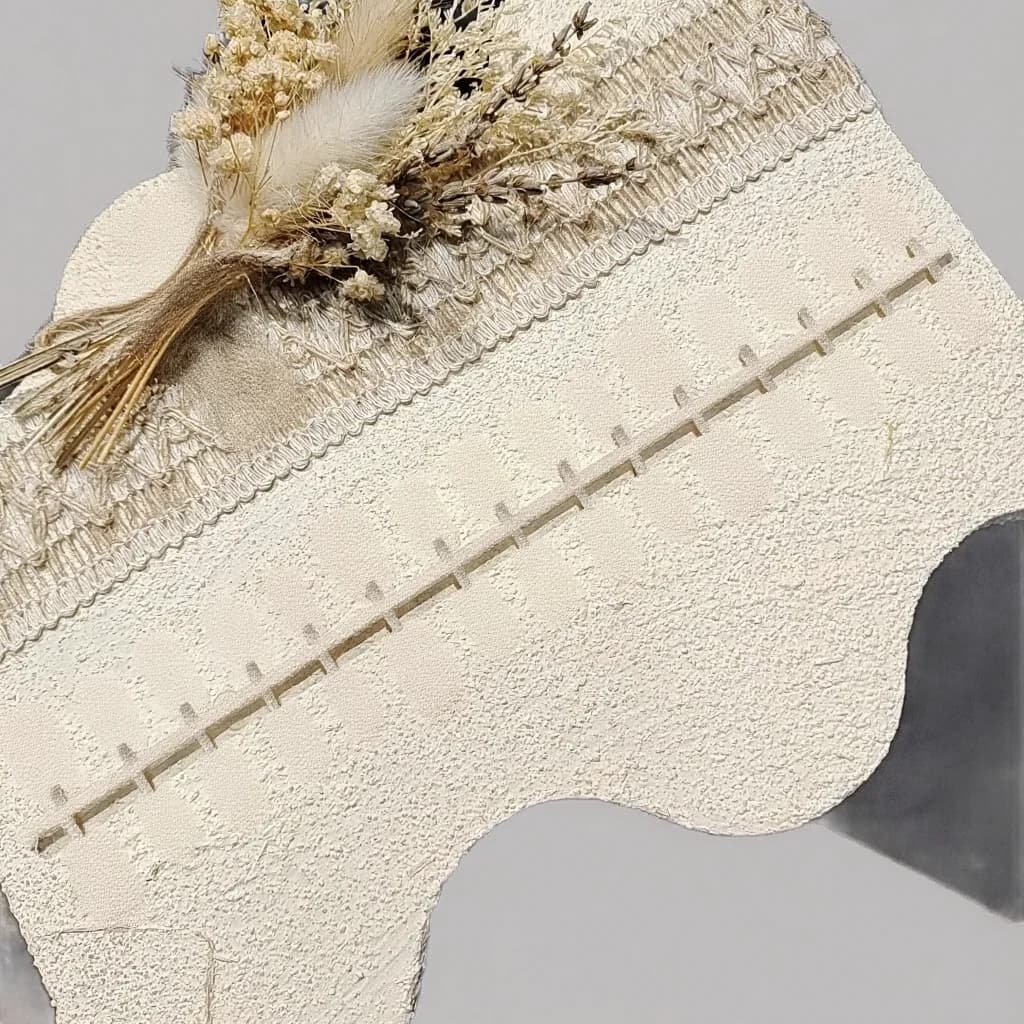 Faux Ongles Œil de Chat Floraux Cinabre avec Perles de Verre