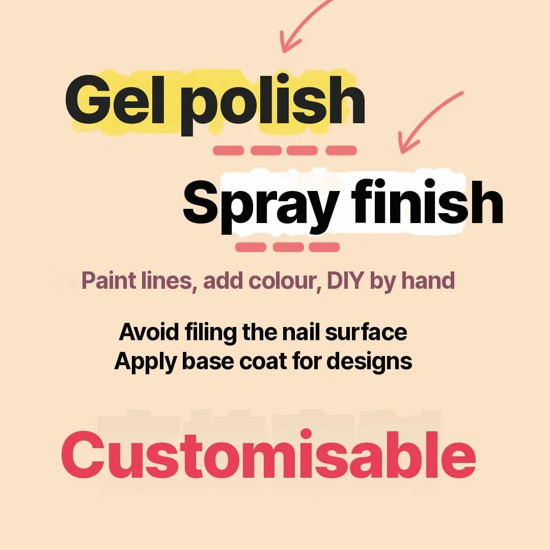 Faux ongles roses courts forme cercueil 30 pièces réutilisables